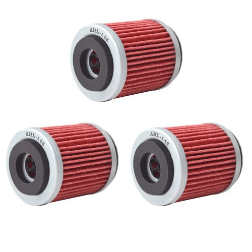 3pcs Oil Filters for Yamaha TTR250 WR250F WR400F WR426F YZ250F YZ400F YZ426F