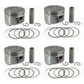 4X Forged Piston & Rings Kit for Kawasaki ZX600 Ninja ZX6 ZZR600 90-06 Std 65mm