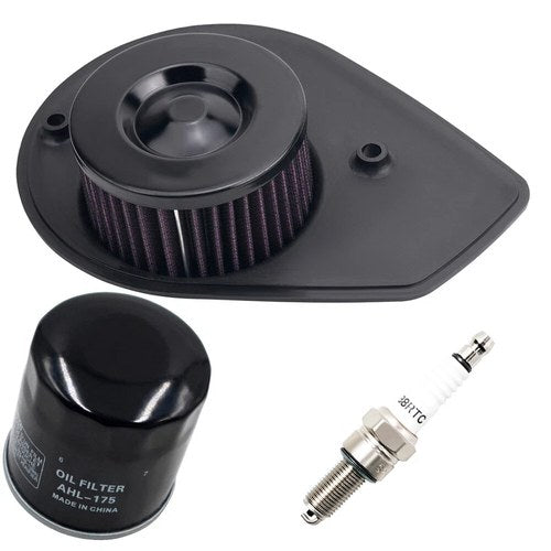 Air & Oil Filter Spark Plug Kit For Harley Street 500 750 XG500 XG750 2015-2020