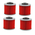 4X Oil Filters For Yamaha YFM700R Raptor 700 XV250 V-STAR XVS650 XVS1100 TDM850