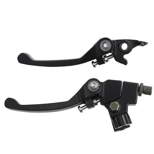 Black Clutch & Drum Brake Lever for 22mm 7/8 inch Handlebar 110cc 125cc 140cc