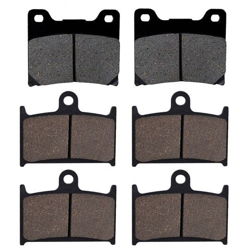 3 Pairs Front & Rear Brake Pads for Yamaha FZR750R OWO1 1989-1992