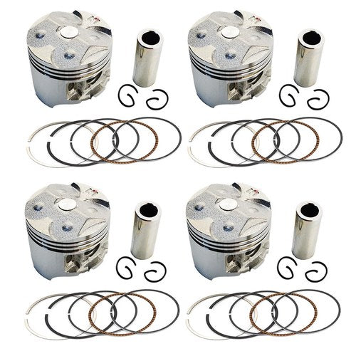 4X Piston Rings Pin Clips Kit +50 Bore 49mm For Honda CBR250 KY1 MC19 CBR19