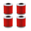 4X Oil Filter For Kawasaki KX250F 04-18 Suzuki RMZ250 RMZ450 04-24 RMX450 10-19