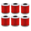 6X Oil Filter For Kawasaki KX250F 04-18 Suzuki RMZ250 RMZ450 04-24 RMX450 10-19