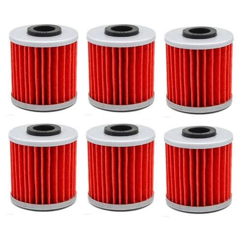 6X Oil Filter For Kawasaki KX250F 04-18 Suzuki RMZ250 RMZ450 04-24 RMX450 10-19