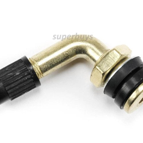 1pc Brass 90 Degree Motorcycle Schrader Valve Tubeless 11.3mm Rim Hole Tyre Stem