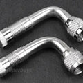 2pcs 90 Degree Schrader Valve Extension Adapter Motorcycle Tube Extender Rim