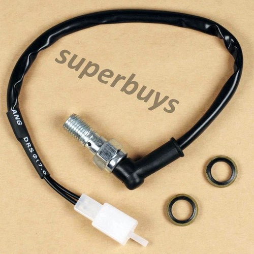 M10 x 1.25mm Motorcycle Brake Light Switch Banjo Bolt Bike Hydraulic Crush Sump