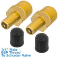2pcs 300PSI 23mm Schrader Tusck Pneumatic Valve 1/4" Bsp Pressure Air Tire Wheel