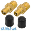 2pcs 300PSI 23mm Schrader Tusck Pneumatic Valve M10 Metric Pressure Air Wheel