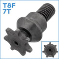 T8F 7T Front Sprocket Pinion Gear Clutch Drum Gearbox Pocket Mini Bike Engine