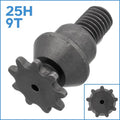 25H 9T Front Sprocket Pinion Gear Clutch Drum Gearbox Pocket Mini Bike Engine