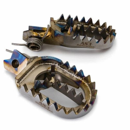 AS3 Titanium Foot Pegs for Suzuki Rmz 250 2010-2022 Rmz 450 2010 & 2012-2021