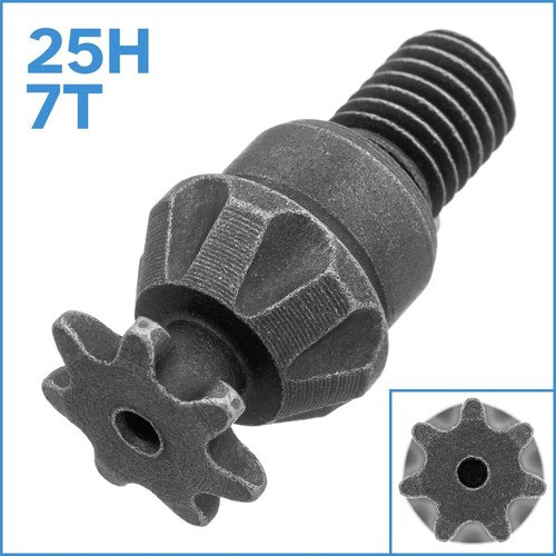 25H 7T Front Sprocket Pinion Gear Clutch Drum Gearbox Pocket Mini Bike Engine