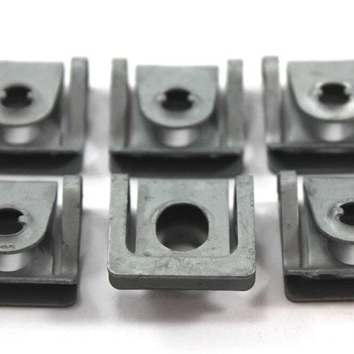 6x Genuine Dzus Motorcycle Fairing Fastener Clips Plate for Ducati Honda Suzuki