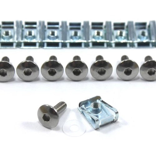 Honda Fairing Bolts m6 x 20mm Stainless Pan Button Head Bolt Spire Clips Cbr x10