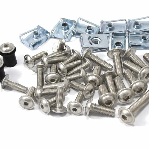 Kawasaki Ninja ZX-10 Tomcat 1988-1991 Stainless Fairing Screen Bolt Kit ZX B1-B3