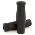 Coke Bottle Grips - Black - 7/8" - Vintage Motorcycle Cafe Brat Chopper Bobber