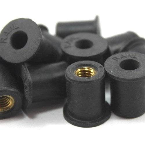 Ducati Rubber Insert Bushing Wellnuts Well Nuts M6 Fairings 036499020 x10