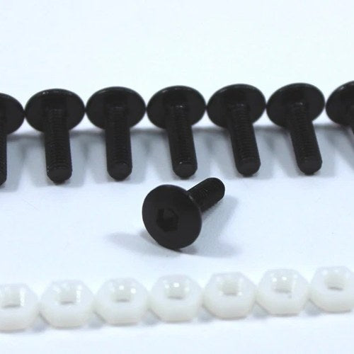 10x Lightweight Motorcycle Race Track Screen Bolts Windshield Windscreen Fixings