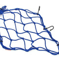 Universal Blue Motorcycle ATV Cargo Net 15" x 15" - 5mm Cord 6 Hook