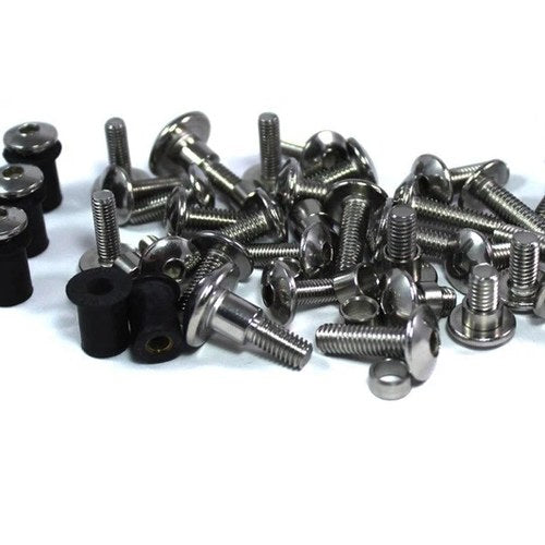for Suzuki GSX-R Gsxr 1100 1986-88 Stainless Fairing & Screen Bolts Kit Complete
