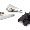 Emgo Polished Aluminum Headlight Brackets Vintage Honda Motorcycle - 66-35830