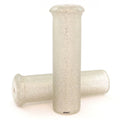 Silver Jackhammer Metal Flake Sparkle Vintage Motorcycle Grips - 7/8"