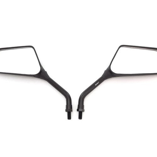 Trimline Black Screw In Mirror Set - 10mm - Kawasaki Suzuki Honda Yamaha Triump