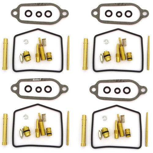 Honda CB400F 75-77 Deluxe Carburetor Repair Kits Carb Rebuild - Complete Set 4