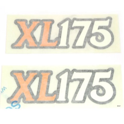 Side Cover Decal Set - Honda XL175 XL 175 Left & Right Panel Decals - 1974