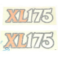 Side Cover Decal Set - Honda XL175 XL 175 Left & Right Panel Decals - 1974