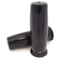 Barrel Grips - Black - 7/8" - Motorcycle Cafe Racer Brat Bobber Tracker Chopper