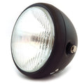 6.5" Bullet Side Mount H4 Halogen Motorcycle Headlight - Matte Black
