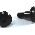 2x Black Aluminium Fairing Bolt m6 x 20mm + 10mm Shoulder Motorcycle Screw Bolts