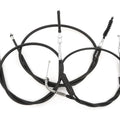 Short Control Cable Set - Honda CB450 CB450K CL450 Throttle Clutch Drum Brakes