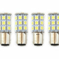 Set of 4 - LED Bulbs - 27 Smd - 1157 - Amber - RV Camper Car Truck Motorcycle