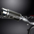 Delkevic 8" High Mount Mini Carbon Round Muffler - Honda VFR1200 2010-2015