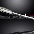 Delkevic 8" Stainless Steel Round Muffler Slip On - Honda CBR600RR 2005-2006