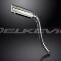 Delkevic 8" Stainless Steel Round Muffler Slip On - Honda CBR1000RR 2004-2005