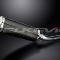 Delkevic 14" Carbon Fiber Oval Muffler Slip On - Honda CBR600 F4i 2001-2006
