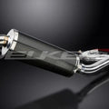 Delkevic 14" Carbon Fiber Oval Muffler - Honda CBR1000RR 2008-2016