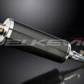 Delkevic 14" Carbon Oval Muffler - Honda Silver Wing FSC600 2002-2014