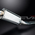 Delkevic 9" Stainless Oval Muffler Slip On - Honda CBR600 F4i 2001-2006 Exhaust