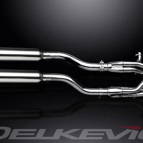 Delkevic Complete 6-2 Exhaust 16" Stainless Muffler - Honda Valkyrie 1997-2004