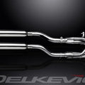 Delkevic Complete 6-2 Exhaust 16" Slash Cut Muffler - Honda Valkyrie 1997-2004