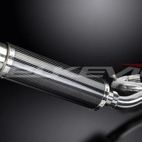 Delkevic 14" Carbon Round Muffler Exhaust - Honda CBR1000RR 2008-2016
