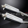Delkevic 14” Stainless Slip On Mufflers - Kawasaki ZZR1200 2002-2005 Exhaust