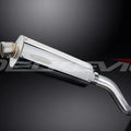 Delkevic 14" Stainless Oval Slip On Muffler - Kawasaki Z800 2013-2016 Exhaust